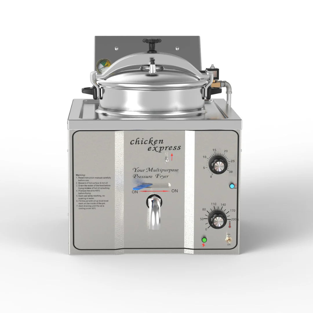 Hamoki Countertop Electric Pressure Fryer 15 Litre - 341001 Electric & Gas Pressure Fryers Hamoki