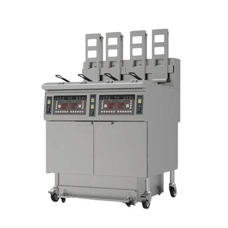 Hamoki Electric Freestanding Auto-Lift Open Fryer 4 Tank 4 Basket 4 x 13 Litre - 341011 Freestanding Electric Fryers Hamoki