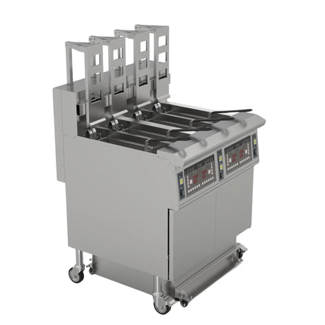 Hamoki Electric Freestanding Auto-Lift Open Fryer 4 Tank 4 Basket 4 x 13 Litre - 341011 Freestanding Electric Fryers Hamoki