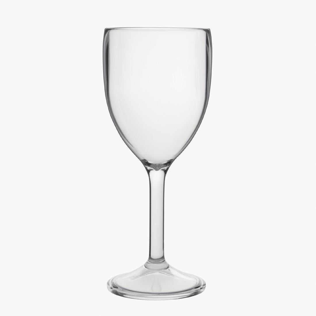Olympia Kristallon Polycarbonate Wine Glasses 300ml (Pack of 12) - DS130 Plastic Drinkware Olympia