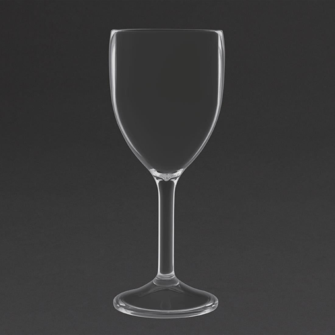 Olympia Kristallon Polycarbonate Wine Glasses 300ml (Pack of 12) - DS130 Plastic Drinkware Olympia