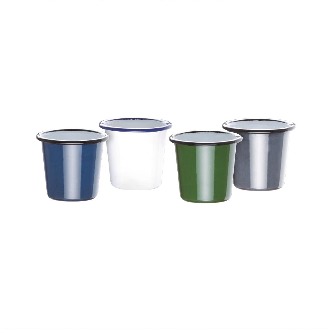 Olympia Enamel Tumbler Grey 310ml (Pack of 6) - DC393 Olympia Crockery Olympia