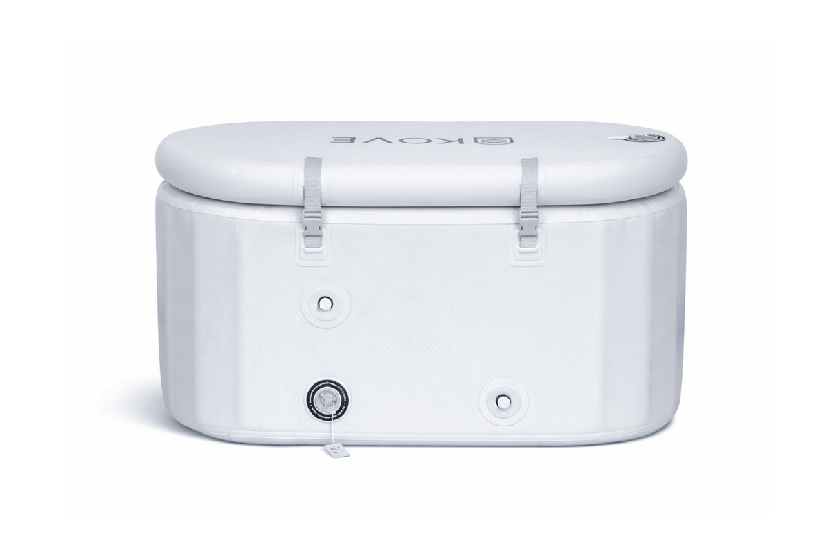 KOVE Pro Ice Bath – Compact Reclined Cold Plunge (Chiller Compatible) White Ice Baths & Cold Plunges KOVE