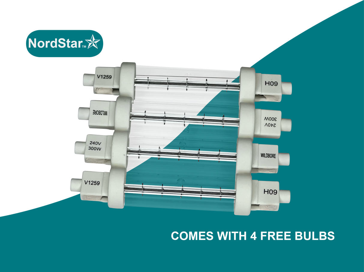 Nordstar Heated Gantry Single Tier Chefs Rack Overshelf 1500mm 3 Quartz Lamp | STG1500 Heated Gantry Chef's Rack Nordstar