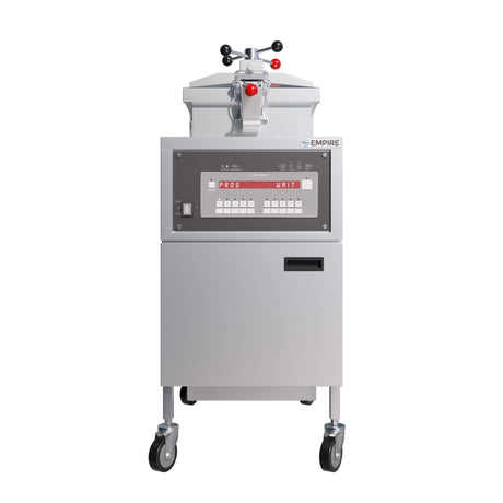 Empire 24L Electric Pressure Fryer with Drain Tap – 13.5kW Commercial Floor Standing Deep Fryer | EMP-FSPF Electric & Gas Pressure Fryers Empire