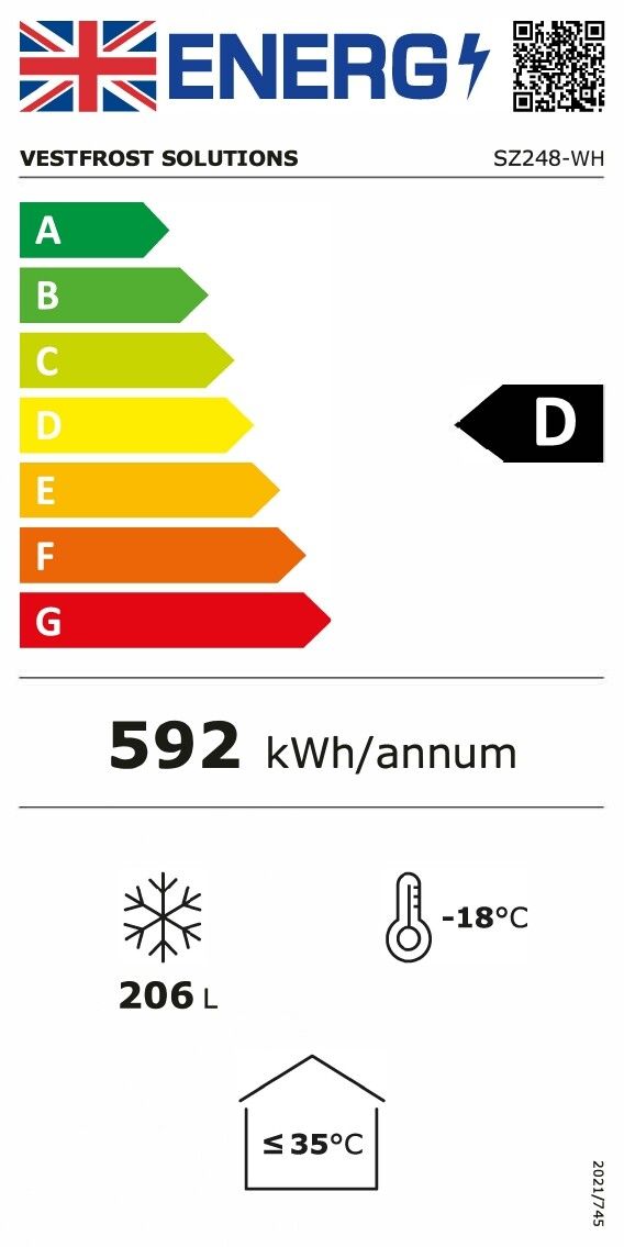 Vestfrost Commercial Chest Freezer 256 Litres White | SZ248-WH Chest Freezers Vestfrost