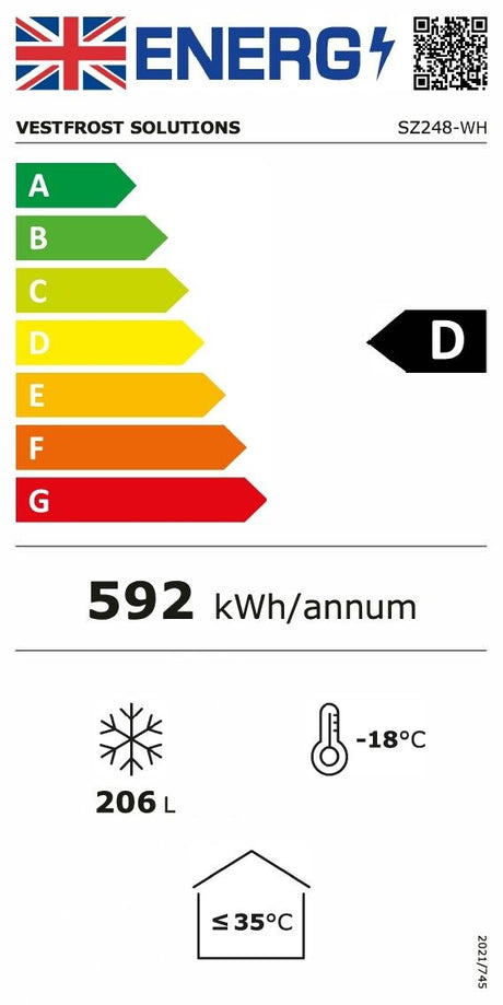 Vestfrost Commercial Chest Freezer 256 Litres White | SZ248-WH Chest Freezers Vestfrost