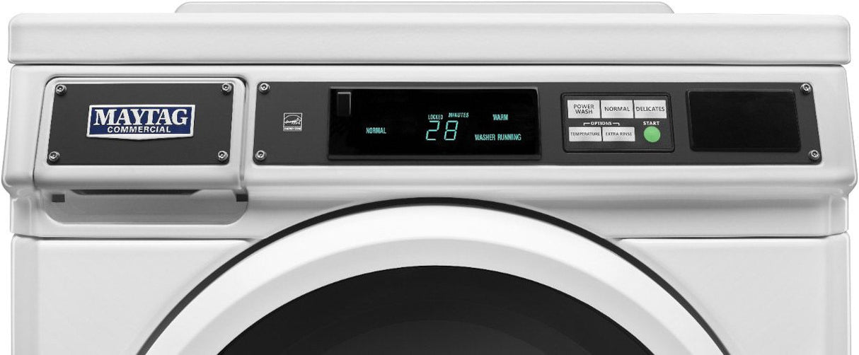 Maytag 10.5Kg American Style Front Loader Commercial Washing Machine | MHN33PRTGW Commercial Washing Machines Maytag