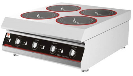 Chefsrange 4 Ring Induction Hob Counter Top 4 x 3KW - GXIH4-3 - Graded Induction Hobs Chefsrange   