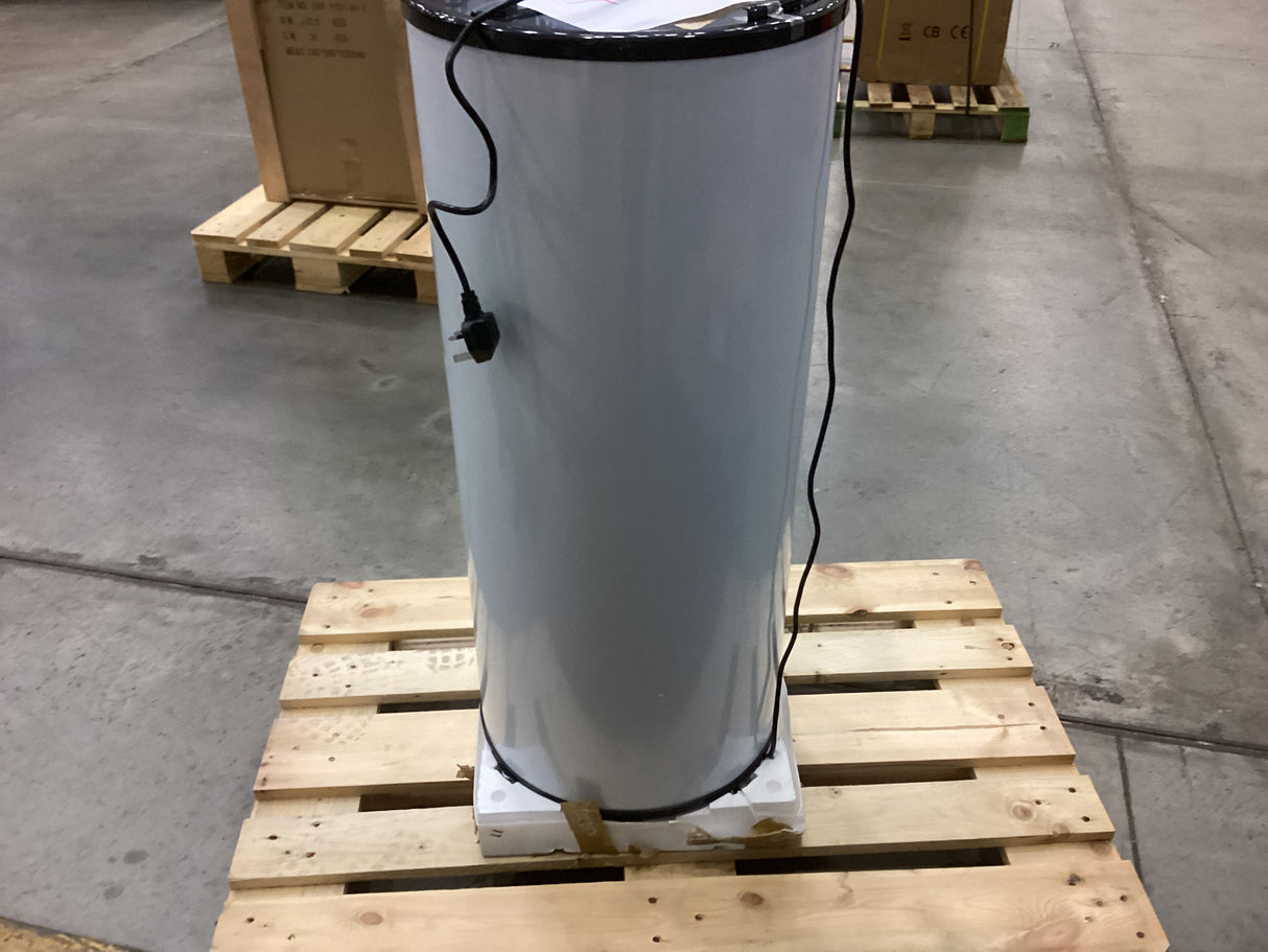 Empire Drinks Can Bottle Dump Impulse Barrel Mobile Cooler White - EMP-CC77 - Graded Item Single Door Bottle Coolers Empire