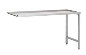 Combisteel Exit Table Two Legs 700 For 7280.0045-0046-0050-0055-0060-0065 - 7003.0425 Stainless Steel Dishwasher Tables Combisteel