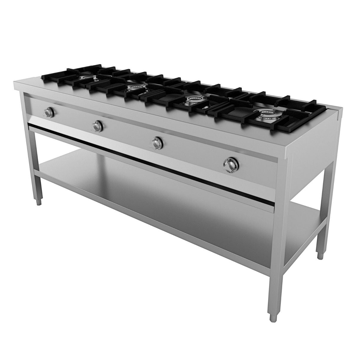 Combisteel Pancake Preparation Table 4 Burner - 7003.0915 Indian Range Cookers Combisteel