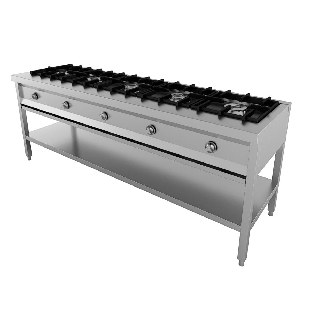 Combisteel Pancake Preparation Table 5 Burner - 7003.0920 Indian Range Cookers Combisteel