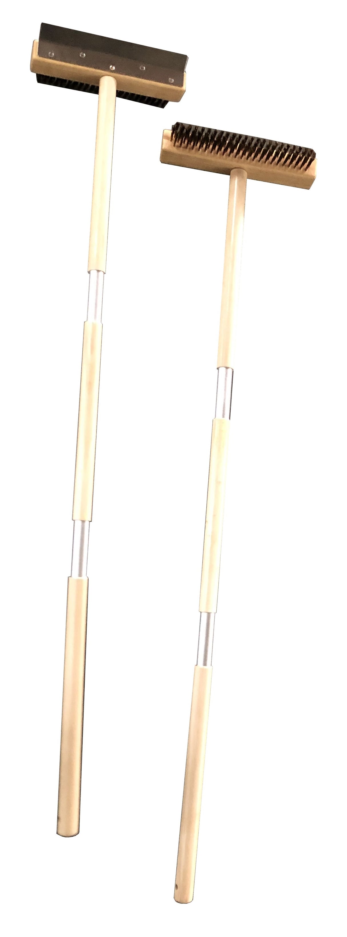 Combisteel Pizza Oven Brush With Scraper And Wooden Handle 25-120 - 7013.1855 Pizza Shovels Combisteel