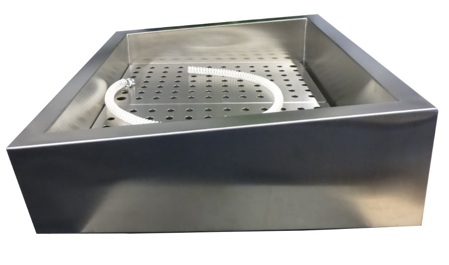 Combisteel Crushed Ice Bin Incline 2/1 GN Aisi 304 Drain On The Operating Side - 7013.2785 Combisteel Accessories & Spare Parts Combisteel