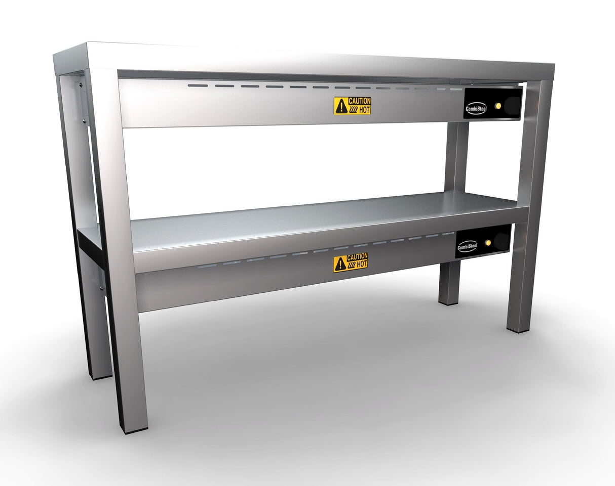 Combisteel Double Tier Ceramic Heated Overshelf Gantry 1000mm Wide 6 x 250W Elements | 7020.0730 Heated Gantry Chef's Rack Combisteel