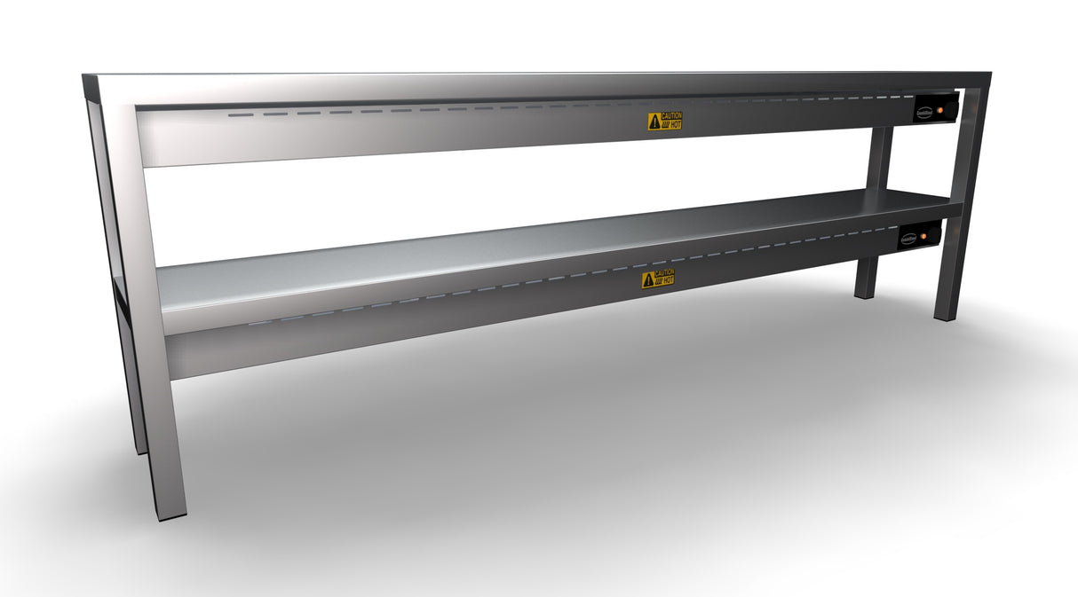 Combisteel Overshelf Ceramic Heated Gantry 2 Levels 2000 With 12 Heaters Of 250W | 7020.0755 Heated Gantry Chef's Rack Combisteel
