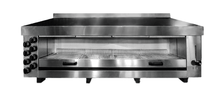 Combisteel Stainless Steel Gas Salamander Grill – 8 Heating Zones NG or LPG Water Grill System | 7049.0115 Salamander Grills Combisteel