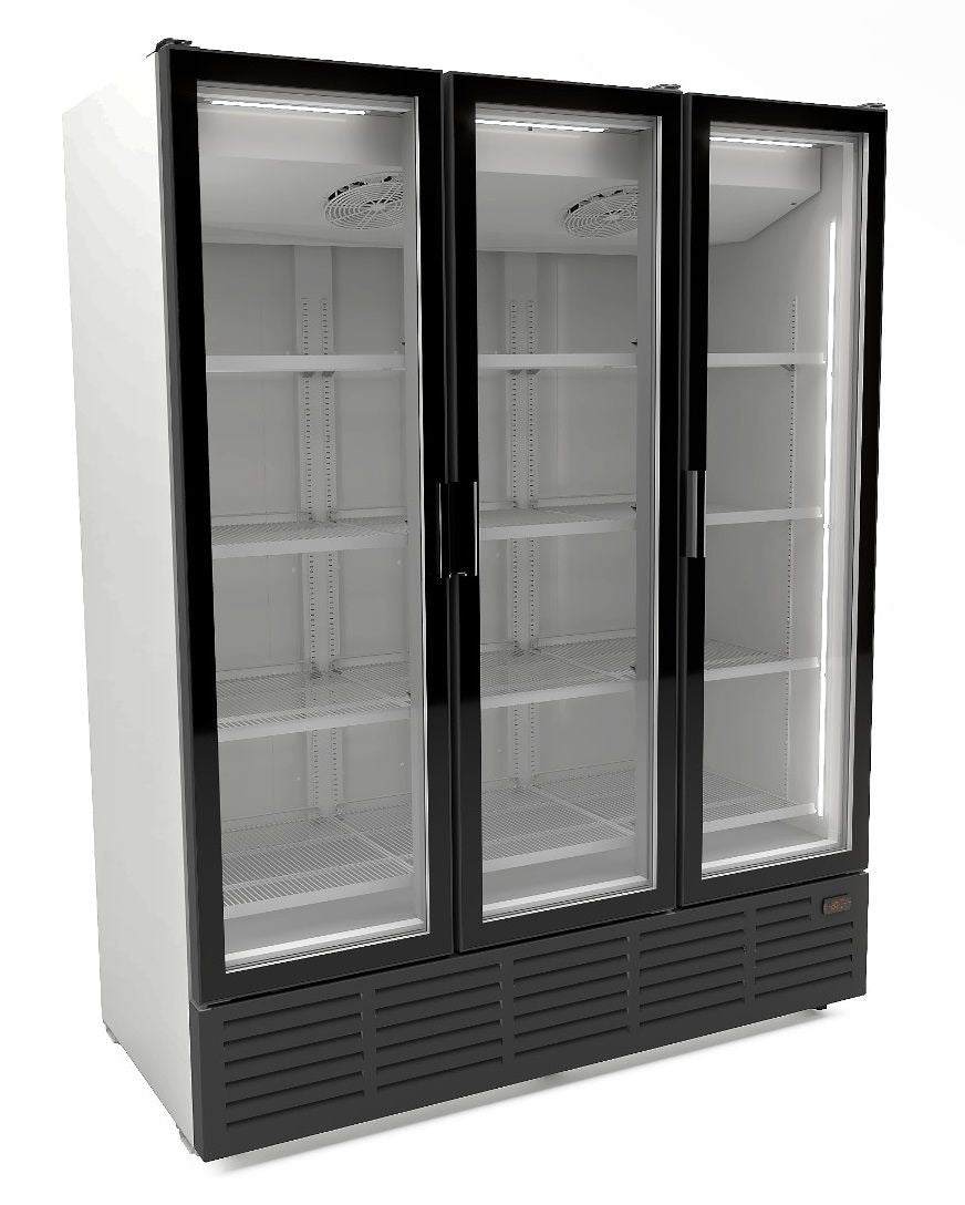 Combisteel Triple Hinged Glass Door Display Fridge Merchandiser 1560Ltr - 7072.1015 Upright Glass Door Fridges Combisteel