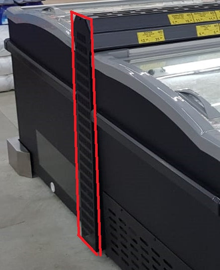 Combisteel Chest Freezer Joint Side Black For Island Without Head Element - 7072.9027 Combisteel Accessories & Spare Parts Combisteel