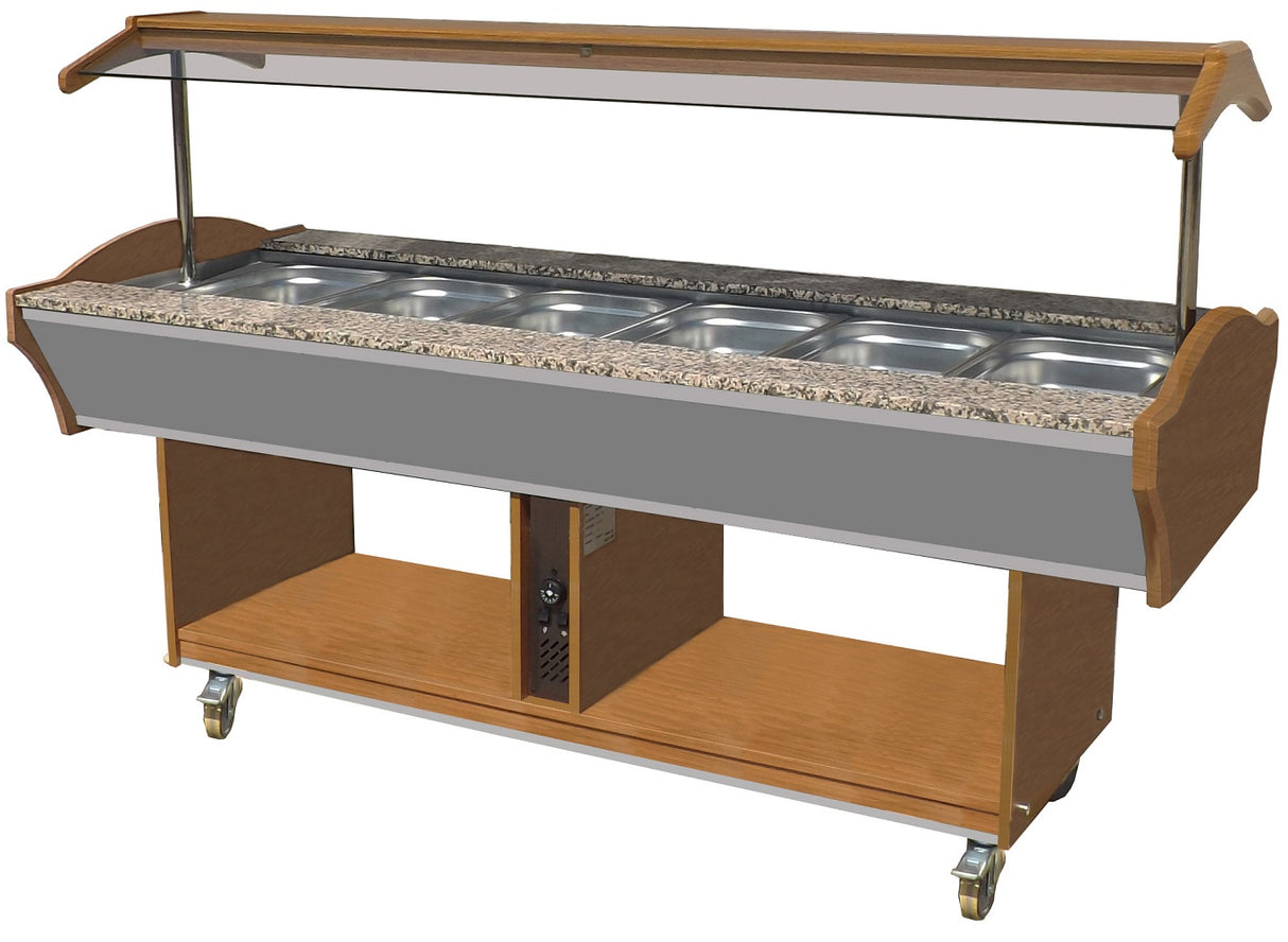 Combisteel Hot Buffet GN 6/1 - 7077.0030 Buffet Displays - Refrigerated/Heated Combisteel