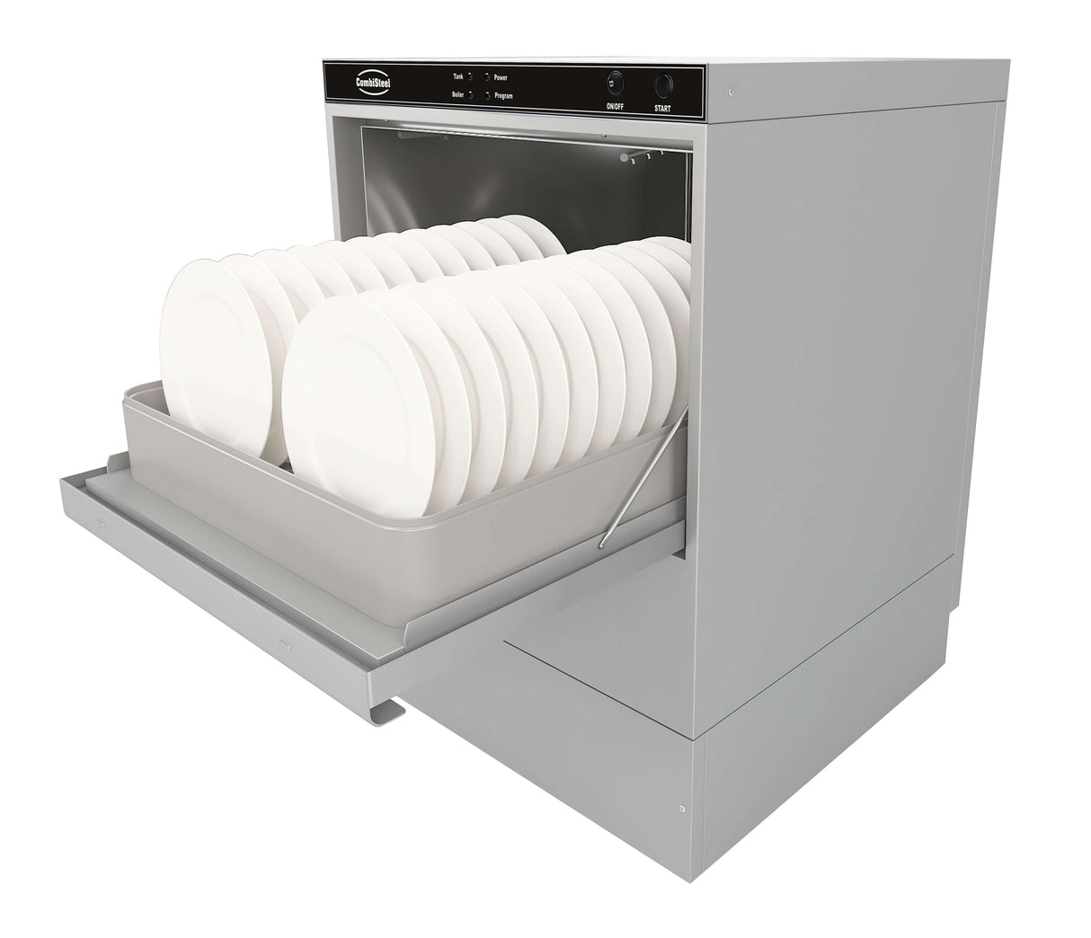 Combisteel Dishwasher 500mm Basket - Commercial Frontloader with Drain Pump | 7082.0050 Dishwashers Combisteel