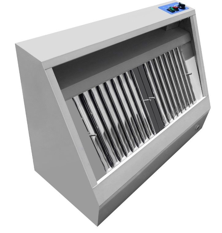Combisteel 900mm Deep Extraction Hood 1200mm Wide With Motor, Filters & LED Lights | 7088.0010 Kitchen Canopies & Cooker Hoods Combisteel