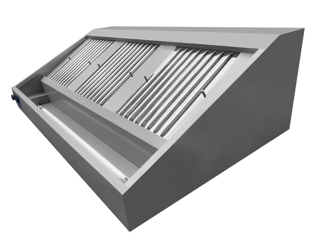 Combisteel 900mm Deep Extraction Hood 1600mm Wide With Motor, Filters & LED Lights | 7088.0015 Kitchen Canopies & Cooker Hoods Combisteel
