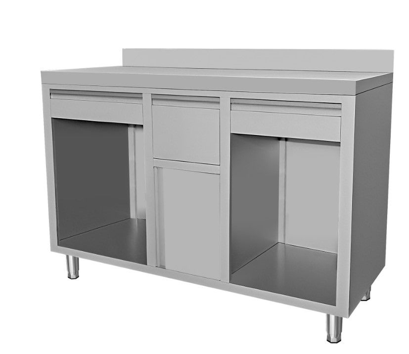 Combisteel 1500mm Stainless Steel Coffee Work Station Unit with Drawers & Storage | 7088.1010 Back Bar Coffee Units Combisteel