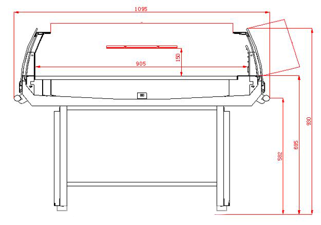 Combisteel Cooling Island With Glass Cover 1.3 - 7090.0025 Refrigerated Merchandisers Combisteel
