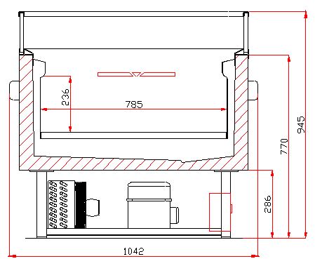 Combisteel Cooling/Freezing Island Switchable 1.5 - 7090.0055 Refrigerated Merchandisers Combisteel