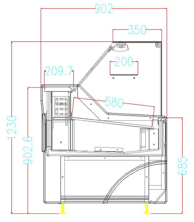 Combisteel Wesley Refrigerated Serve Over 1340mm Wide - 7090.0085 Standard Serve Over Counters Combisteel