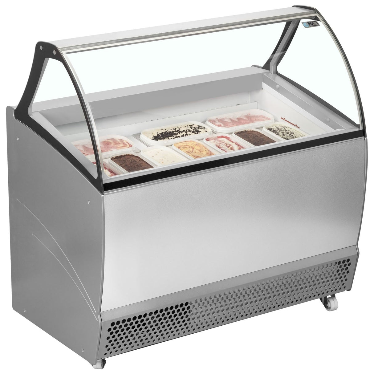 ISA Ventilated Scoop Ice Cream Display 10 x 5 Litre - BERMUDA RV10 Ice Cream Display Freezers ISA