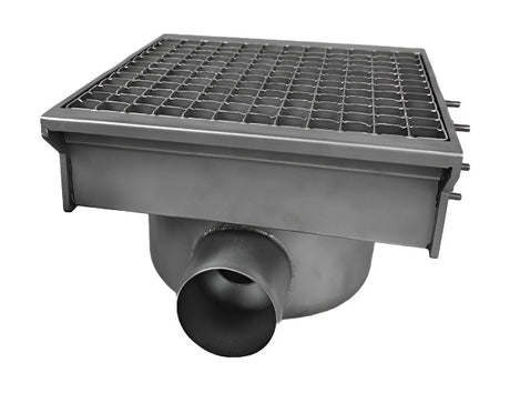 Combisteel Drain With 2 Exits For Connectable Slotted Channel 300 x 265mm - 7107.0025 Trench Slot Channels Combisteel