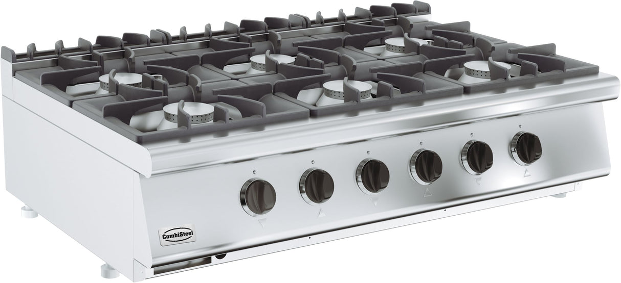 Combisteel Base 700 Gas Range 6 Burner - 7178.0210 4 & 6 Burner Ovens Combisteel