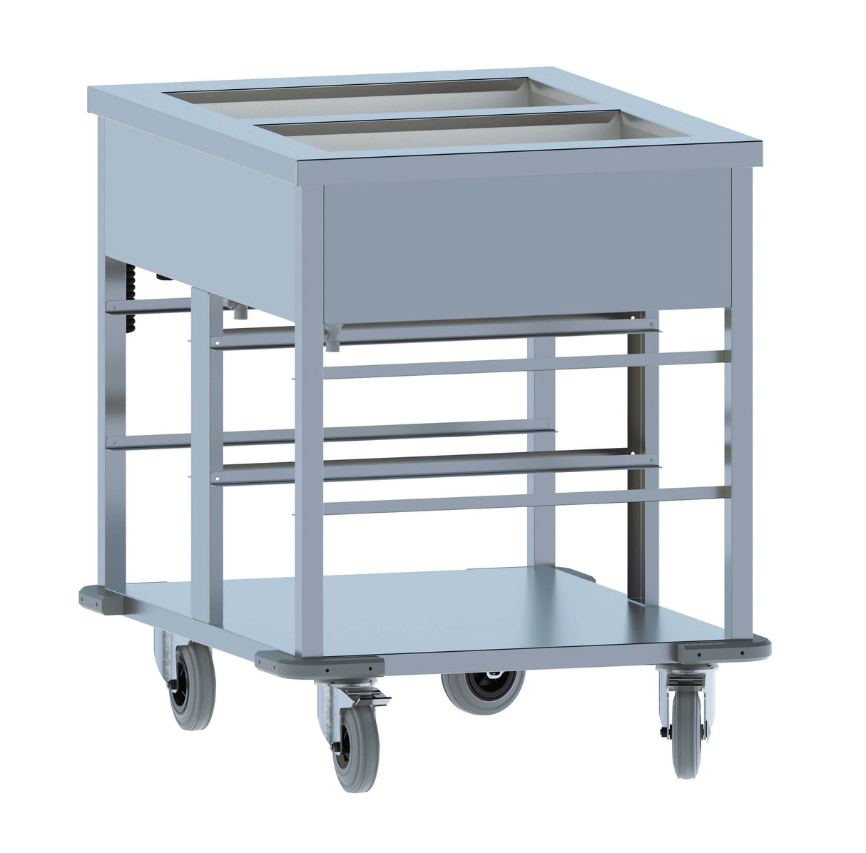 Combisteel Mobile Bain Marie 2 x 1/1 GN Heated Electric Servery | 7178.1155 Bain Maries Combisteel
