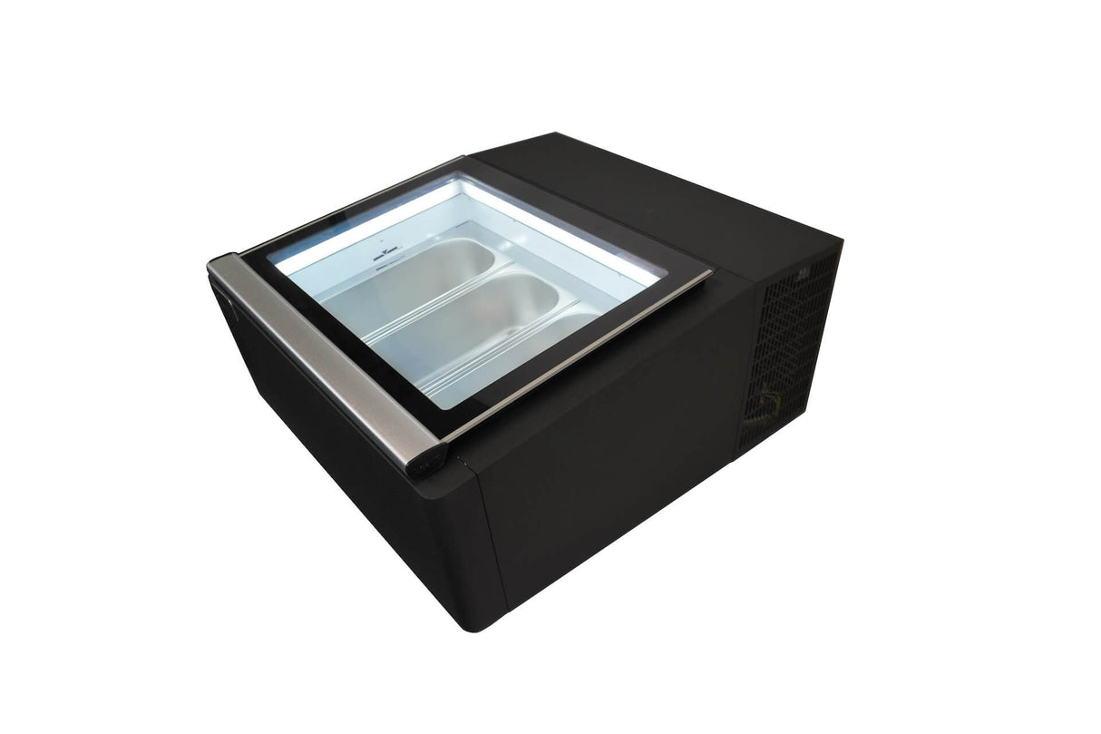Combisteel Ice Cream Counter Top Compact Display Freezer 3 x 5 Litre - 7292.0010 Ice Cream Display Freezers Combisteel