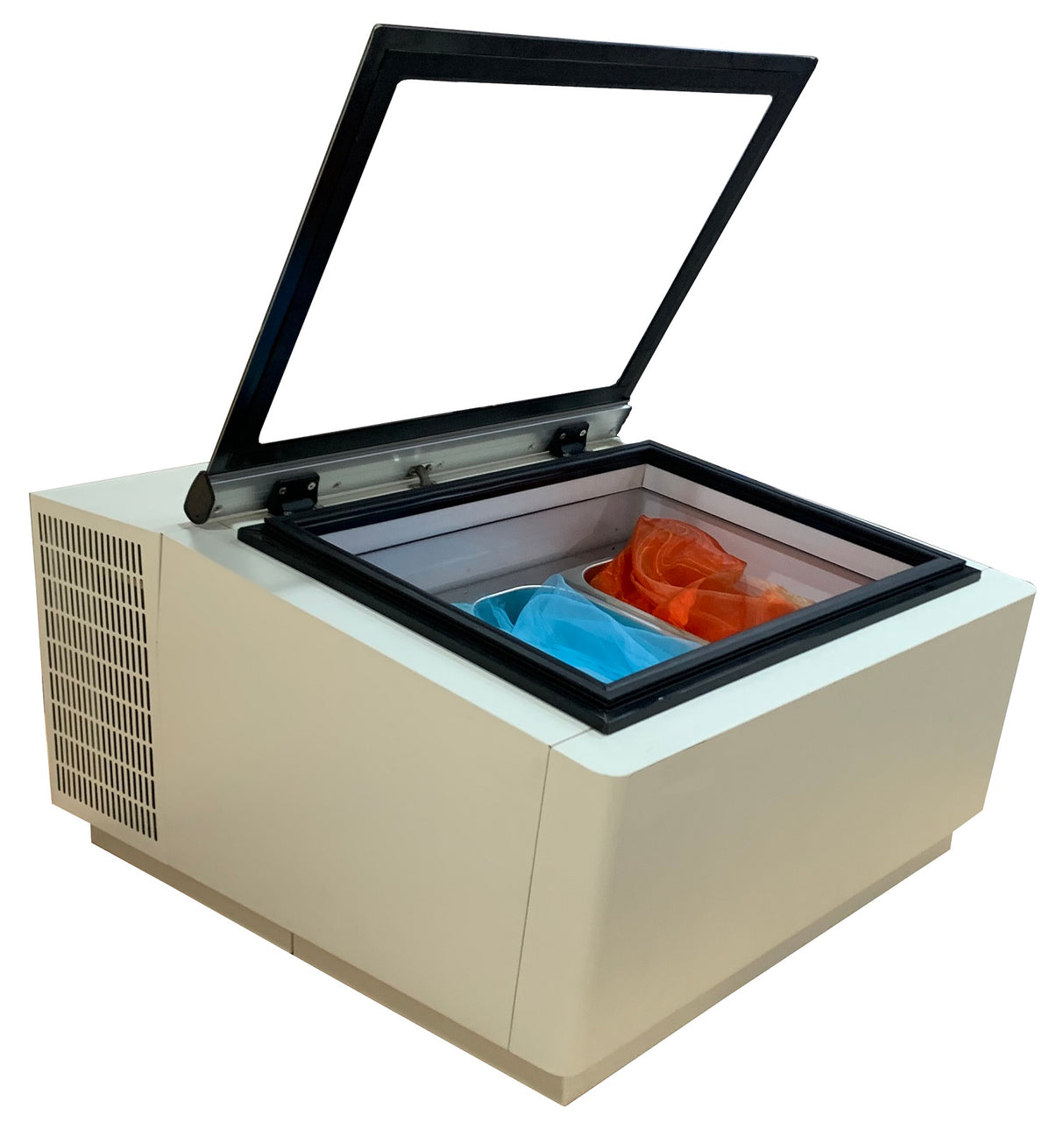 Combisteel Countertop Model Ice Cream Display White Opens On The Customer Side - 7292.0015 Ice Cream Display Freezers Combisteel