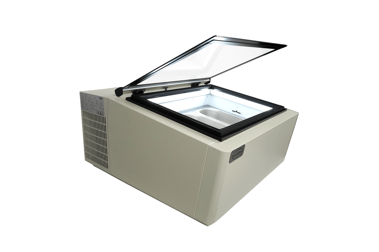 Combisteel Countertop Model Ice Cream Display White Opens On The Customer Side - 7292.0015 Ice Cream Display Freezers Combisteel