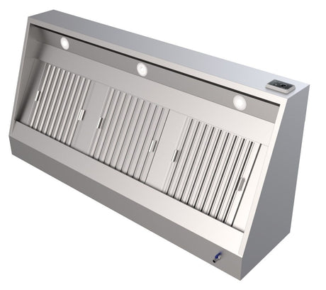 Combisteel Stainless Steel Wall-Mounted Extraction Hood Complete Unit 1200mm Wide - 7333.0705 Kitchen Canopies & Cooker Hoods Combisteel