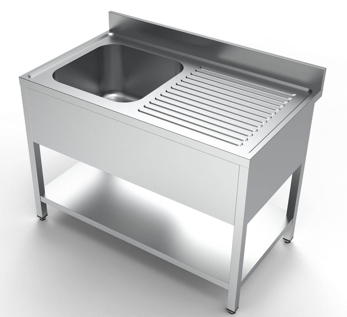 Combisteel Stainless Steel Sink Single Left Hand Bowl 1200mm Wide - 7333.0830 Single Bowl Sinks Combisteel