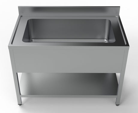 Combisteel Extra Wide Single Pot Wash Catering Sink 1500mm - 7333.1305 Pot Wash Sinks Combisteel   
