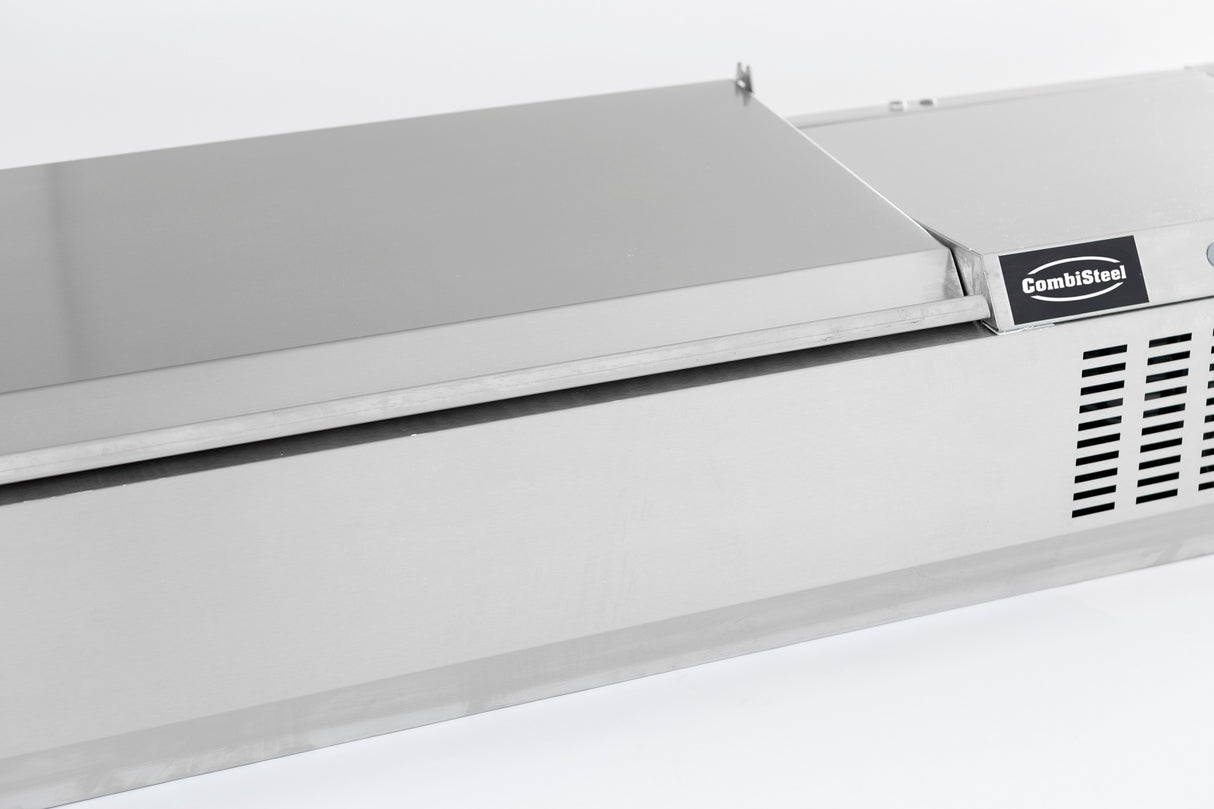 Combisteel Refrigerated Counter Top Stainless Steel Top 1/3 GN X 9 - 7450.0035 VRX Topping Units Combisteel