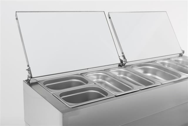 Combisteel Saladette 2 Doors 6X1/3GN Container - 7450.0102 Saladette Counters Combisteel