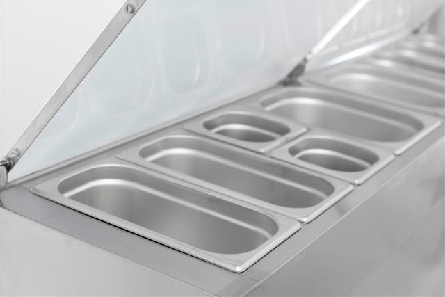 Combisteel Saladette 3 Doors 8X1/3GN Container - 7450.0104 Saladette Counters Combisteel
