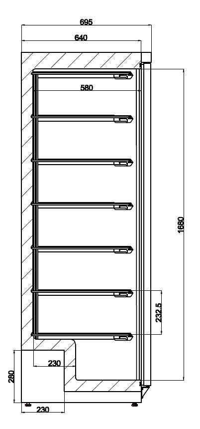 Combisteel Freezer White 1 Door - 7450.0576 Refrigeration Uprights - Single Door Combisteel