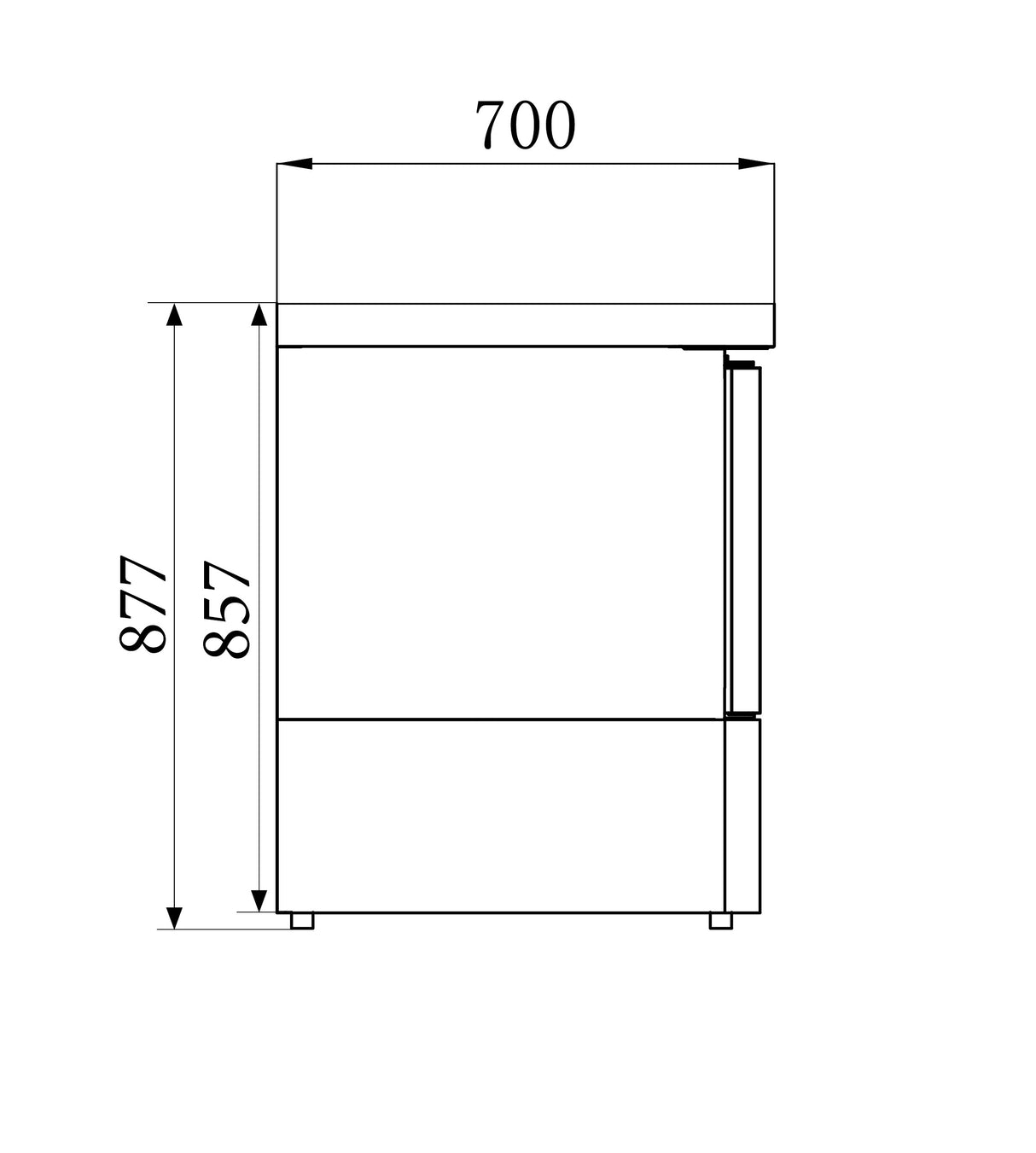 Combisteel Refrigerated Counter 1 Door - 7450.0730 Refrigerated Counters - Single Door Combisteel
