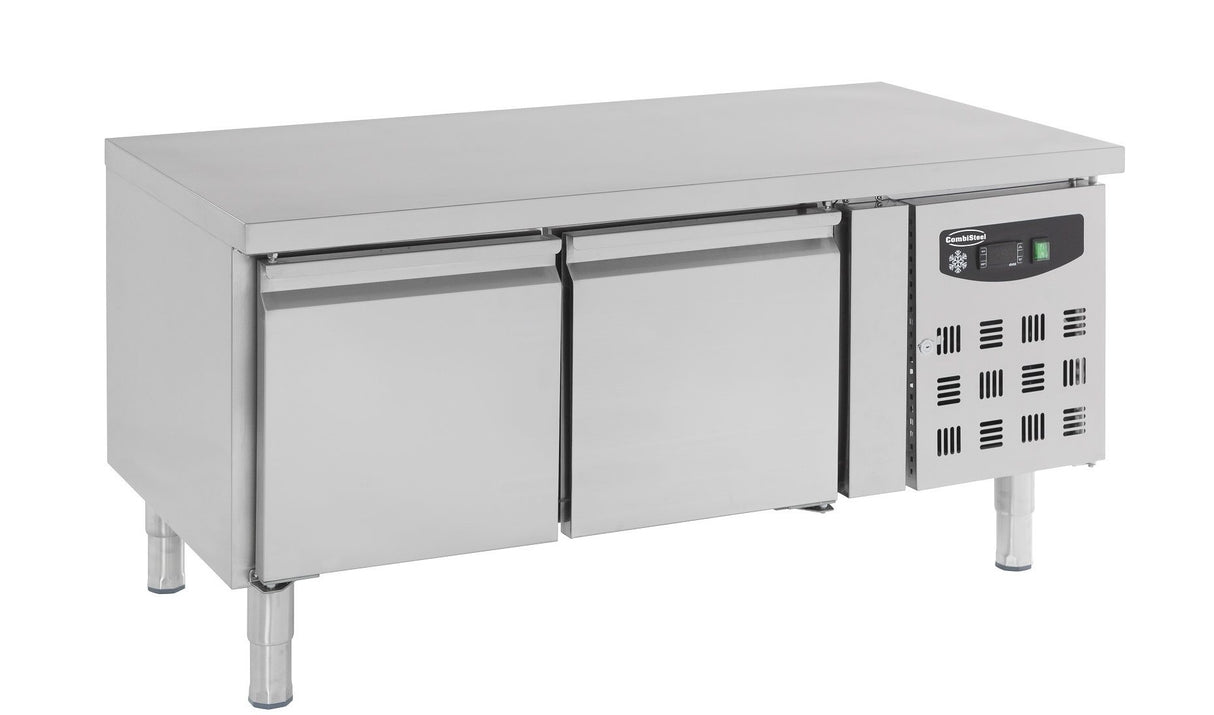 Combisteel Low Height Refrigerated Counter 2 Doors | 600mm High Undercounter Prep Fridge - 7950.0430 Refrigerated Counters - Double Door Combisteel