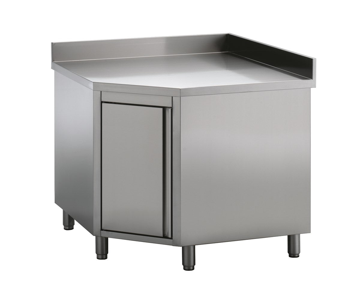 Combisteel Worktable Corner With Door - 7452.3000 Stainless Steel Corner Tables & Units Combisteel