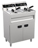 Combisteel Electric Twin Tank Floor Standing Fryer 2 x 9 Litre Tanks - 7455.0985 Freestanding Electric Fryers Combisteel